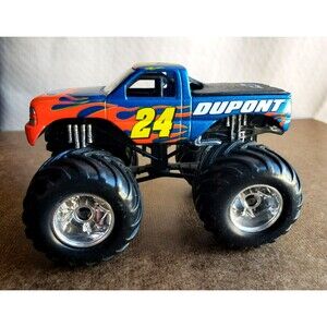 ACTION MUSCLE MACHINES MNSTRTRK NASCAR JEF GORDON #24 DUPONT CHEVY TRUCK 4"X2.5"